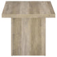 Devar 2-piece Square Coffee End Table Set Distressed Pine
