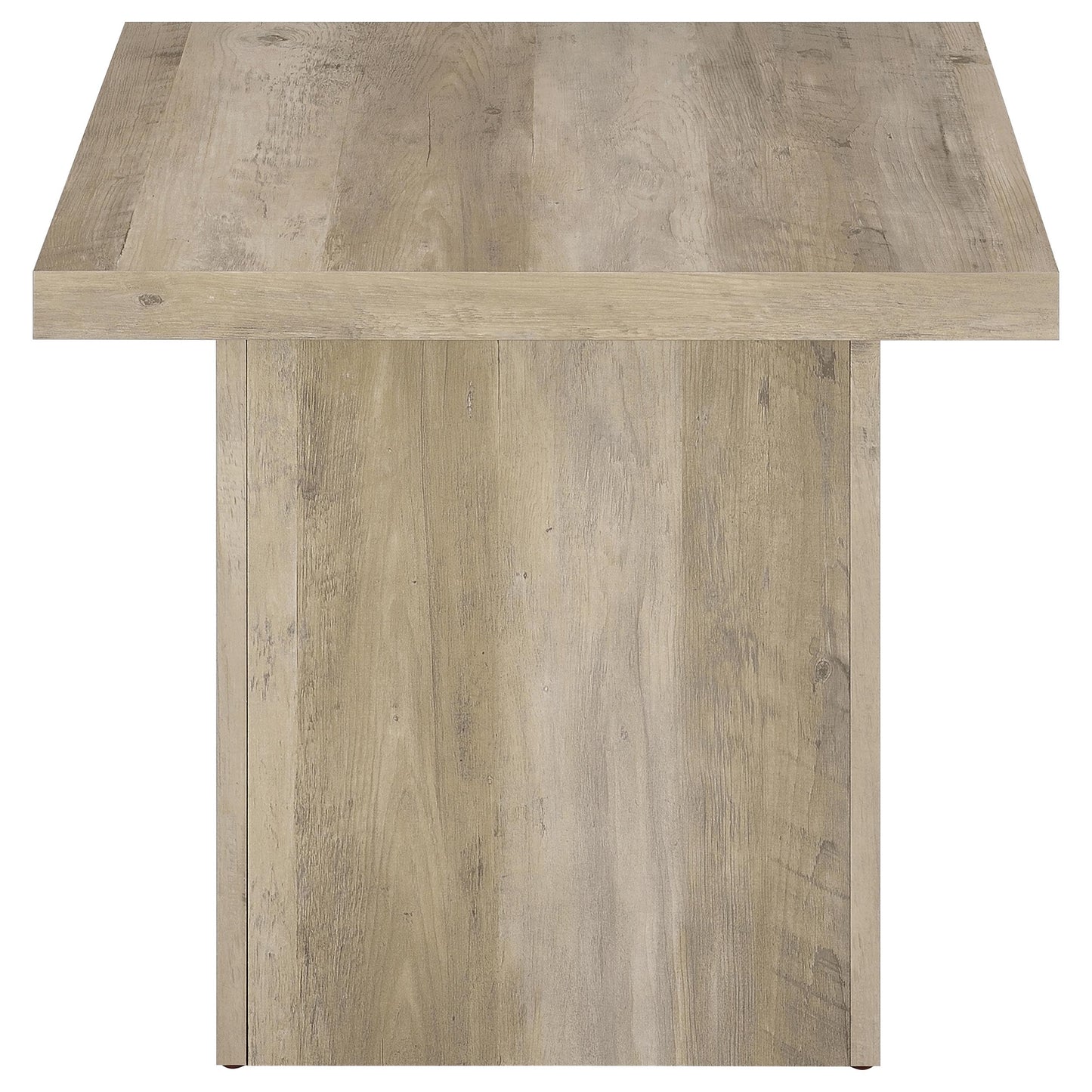 Devar 3-piece Square Coffee End Table Set Distressed Pine