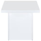 Devar 2-piece Square Coffee End Table Set White High Gloss