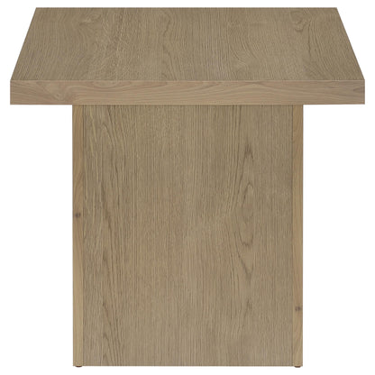 Devar Square Engineered Wood Side End Table Latte