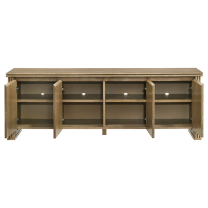 Adina 70-inch TV Stand Media Console Distressed Light Brown