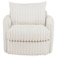 Sarco Corduroy Upholstered Swivel Accent Arm Chair Ivory