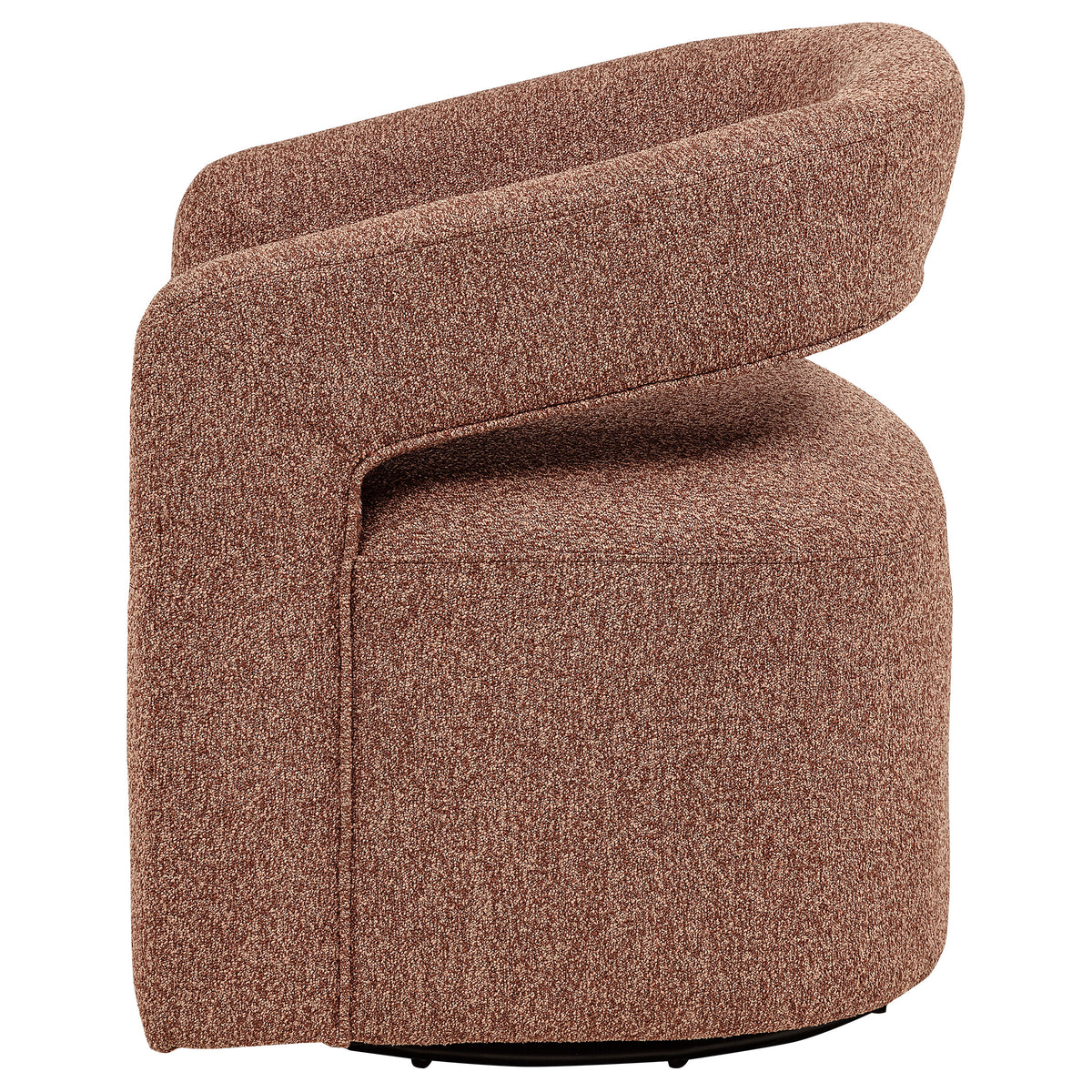 Westhill Boucle Upholstered Swivel Accent Chair Berry