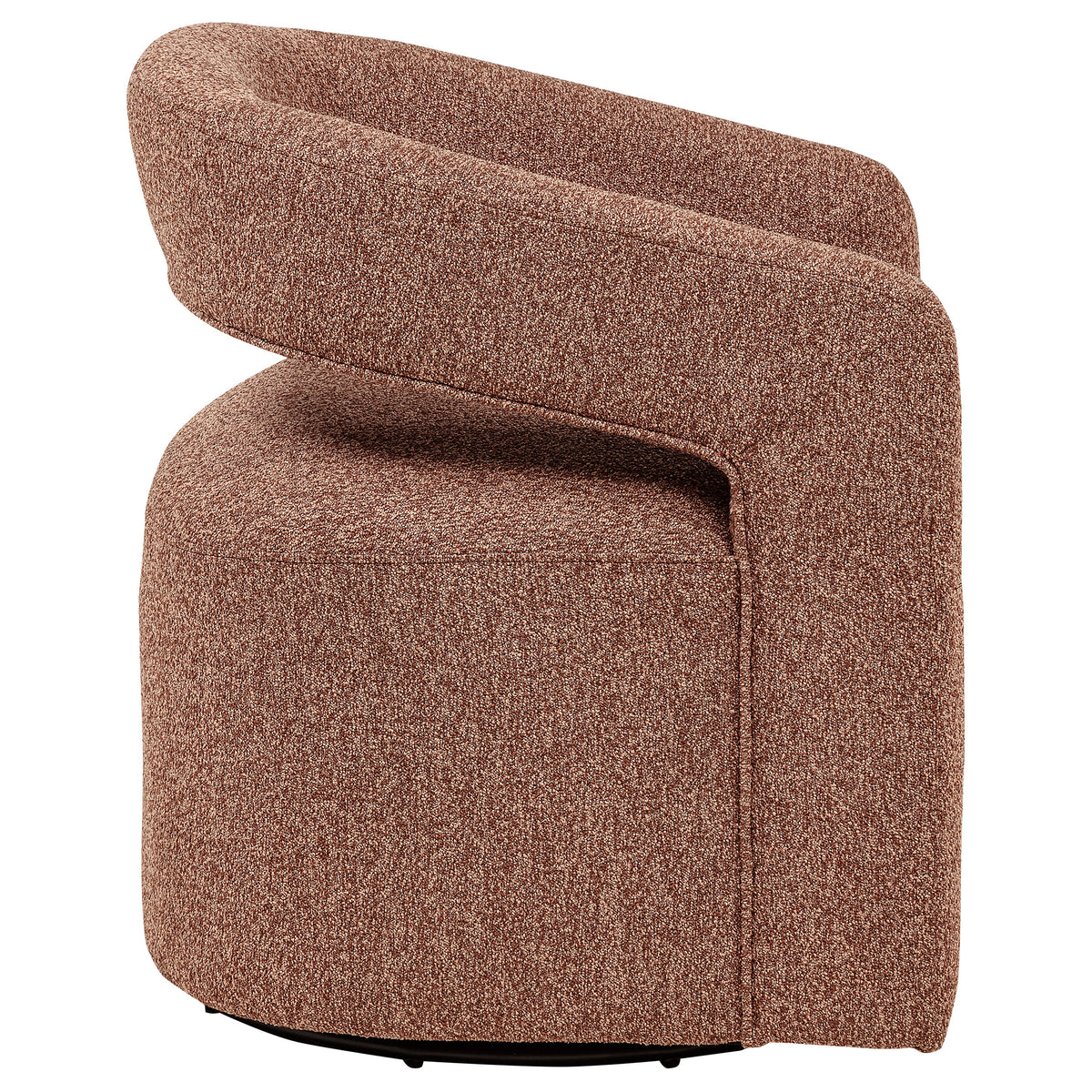 Westhill Boucle Upholstered Swivel Accent Chair Berry