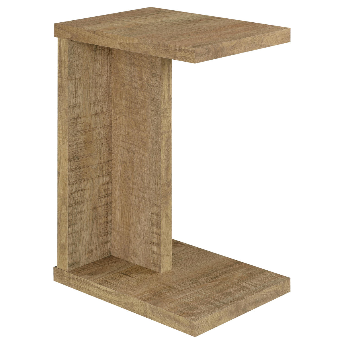Clower Engineered Wood C-Shaped Sofa Side Table Mango