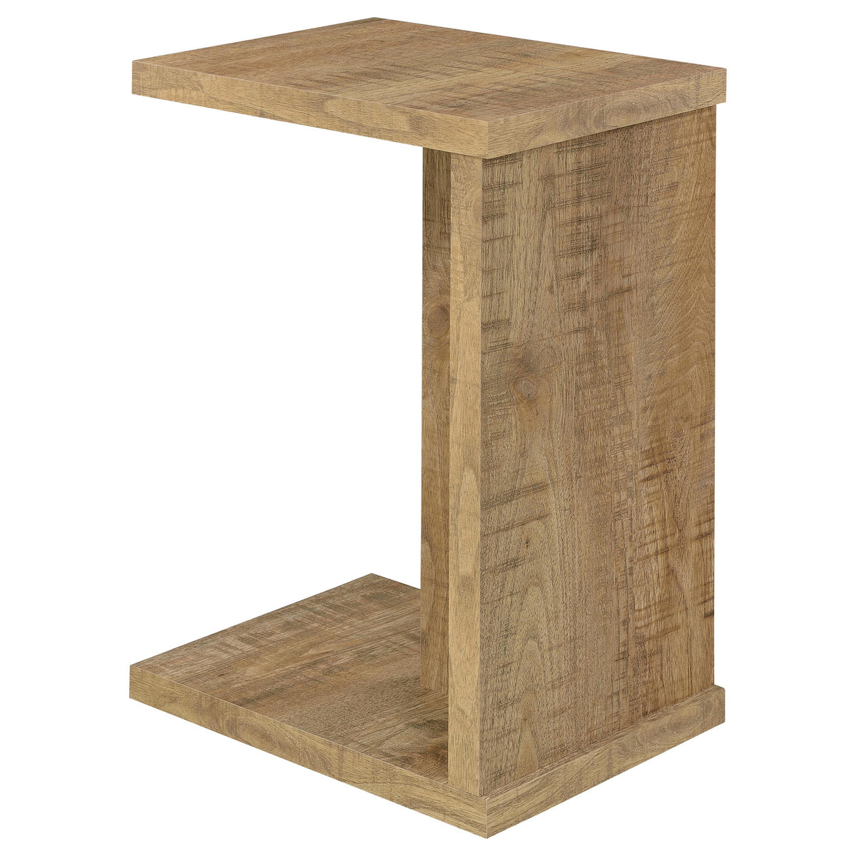 Clower Engineered Wood C-Shaped Sofa Side Table Mango
