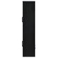 Riva 4-door Tall Accent Display Cabinet LED Lighting Black