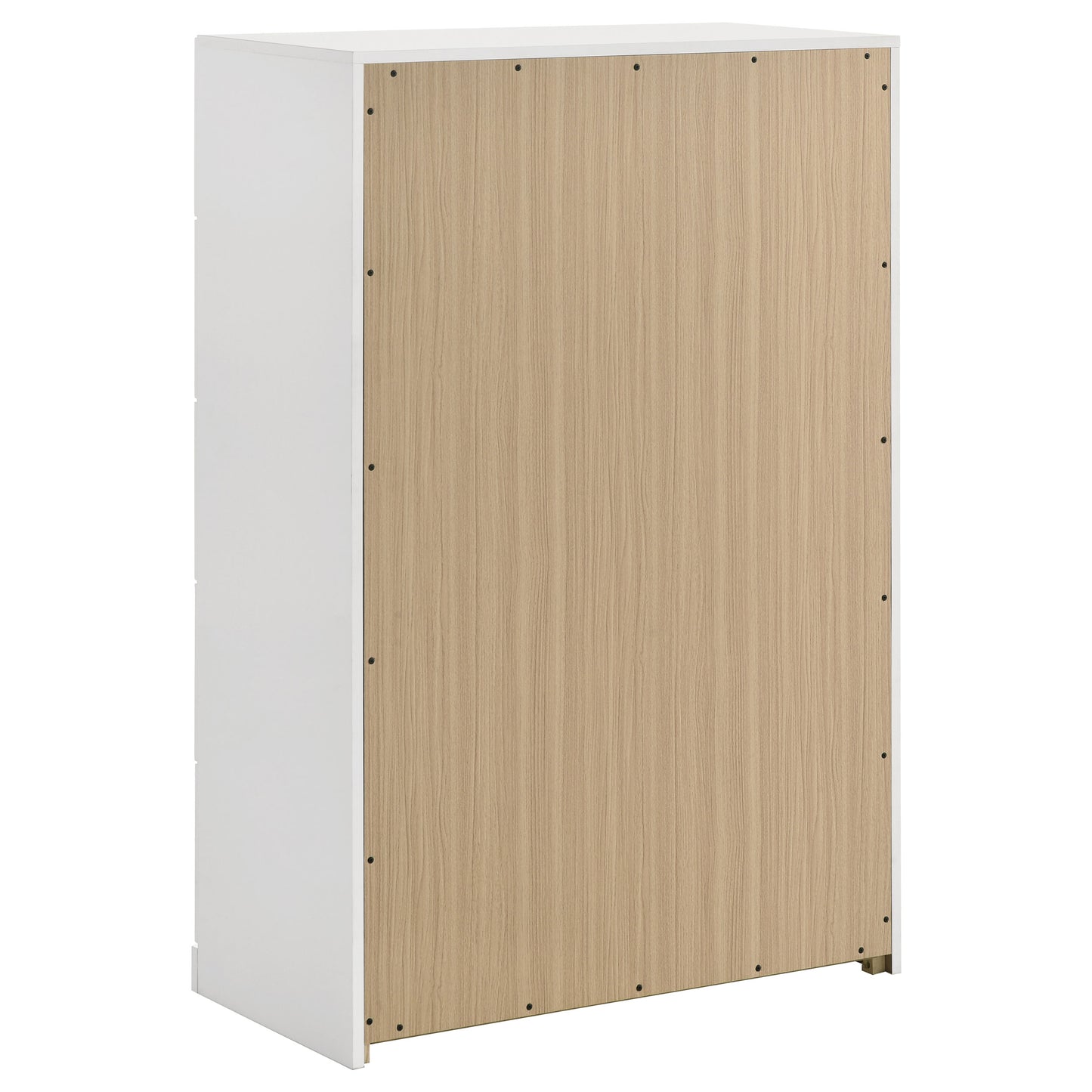 Ines 5-piece Eastern King Bedroom Set Grey and White High Gloss