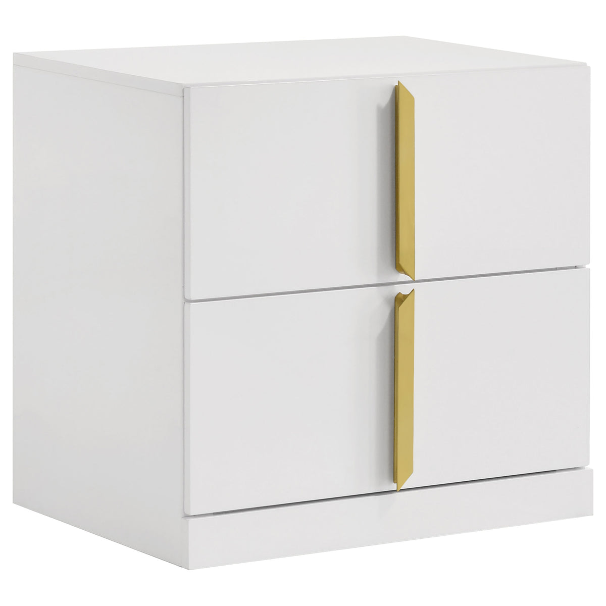 Ines 4-piece Queen Bedroom Set Grey and White High Gloss