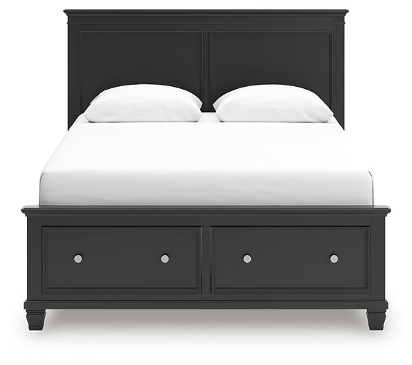 Lanolee Queen Panel Storage Bed