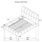 Nollet 48-inch Upholstered Queen Panel Platform Bed Cream