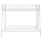 Alevera Metal Twin Over Full Bunk Bed with Ladder White