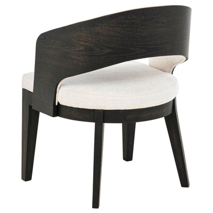 Leandro 7-piece Round Dining Table Set Burnished Black