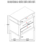 Gracemont 4-piece Eastern King Bedroom Set White