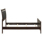 Carlton Wood Twin Panel Bed Cappuccino