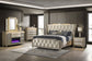 Lorient 8-drawer LED Dresser with Mirror Ivory and Camel