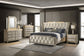 Lorient 8-drawer LED Dresser with Mirror Ivory and Camel