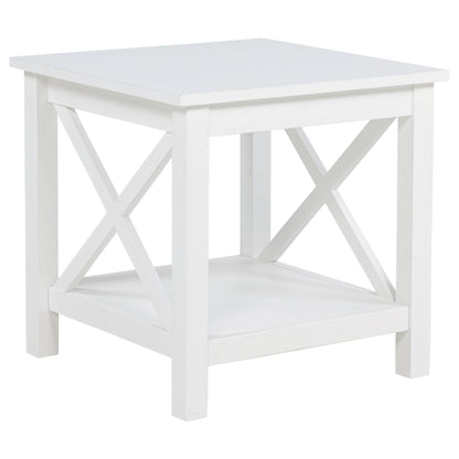 Skyview 2-piece Rectangular Lift Top Coffee Table Set White
