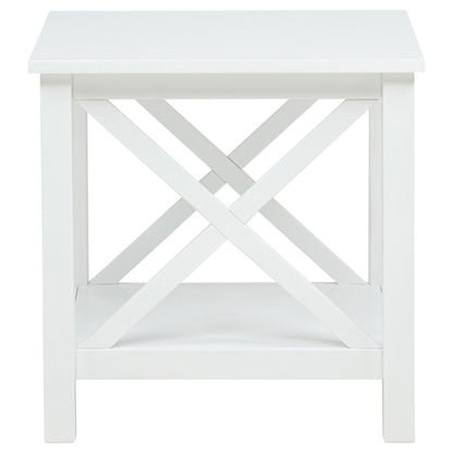 Skyview 2-piece Rectangular Lift Top Coffee Table Set White