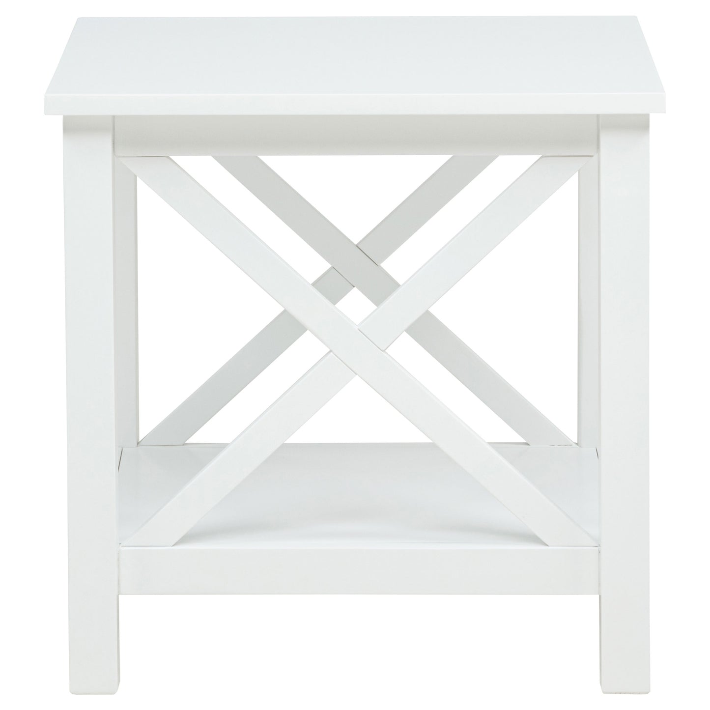 Skyview 2-piece Rectangular Lift Top Coffee Table Set White