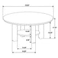 Ottowa 35-inch Round Wood Cocktail Coffee Table Brown