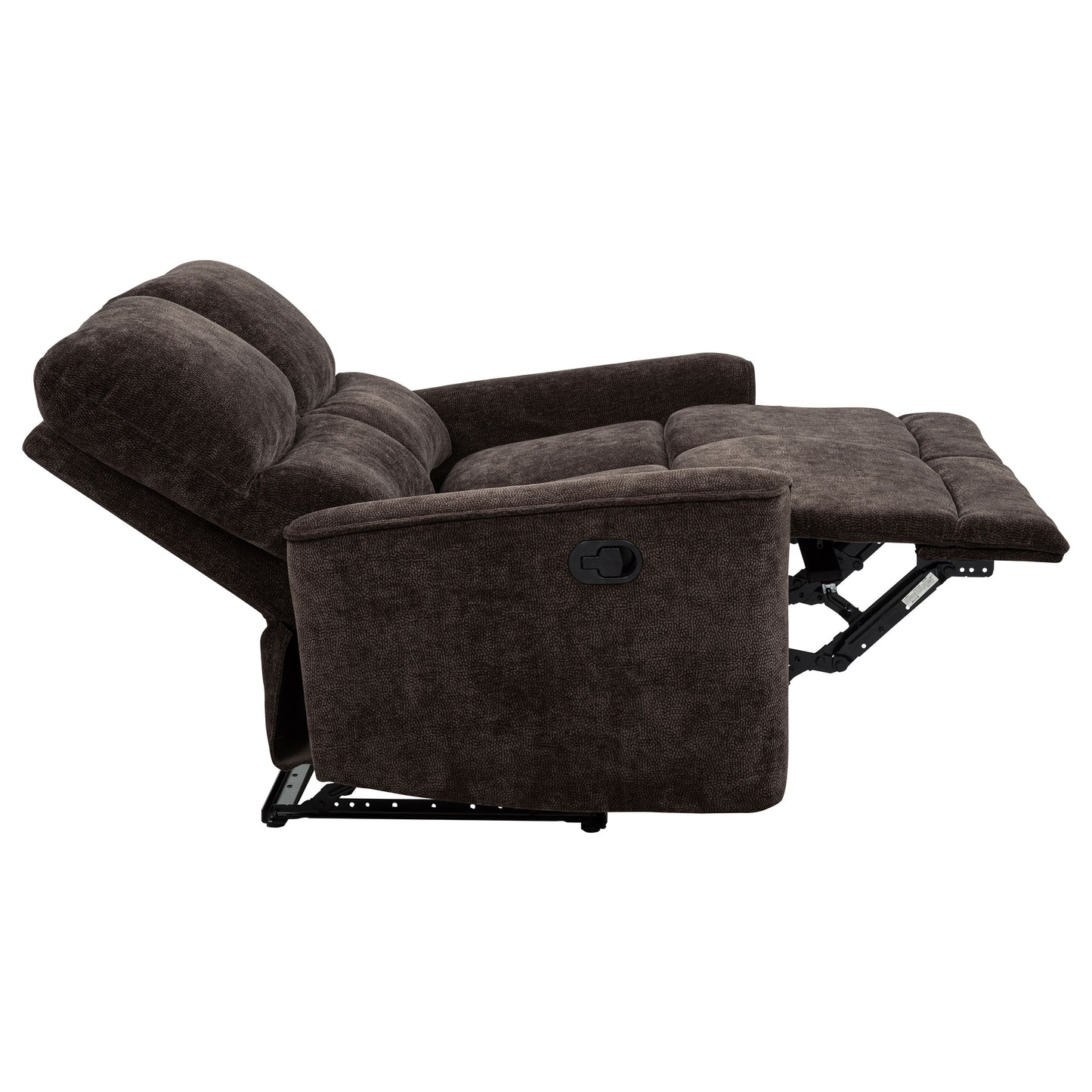 Navarro 2-piece Upholstered Reclining Sofa Set Dark Brown
