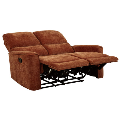 Navarro 3-piece Upholstered Reclining Sofa Set Burnt Orange