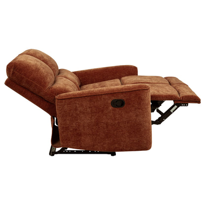 Navarro 3-piece Upholstered Reclining Sofa Set Burnt Orange