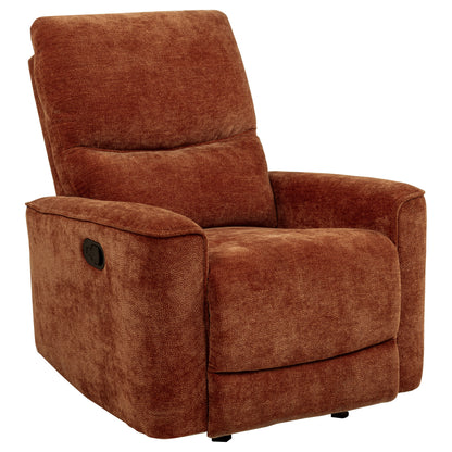 Navarro 3-piece Upholstered Reclining Sofa Set Burnt Orange