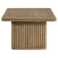 Adina 2-piece Wood Coffee Table Set Distressed Light Brown