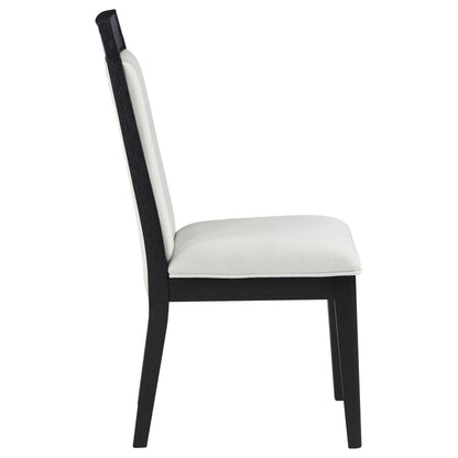 Brookmead Dining Side Chair Ivory and Black (Set of 2)