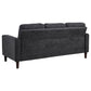 Bowen II Fabric Upholstered Track Arm Sofa Steel Grey