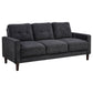 Bowen II 3-piece Upholstered Track Arm Sofa Set Steel Grey