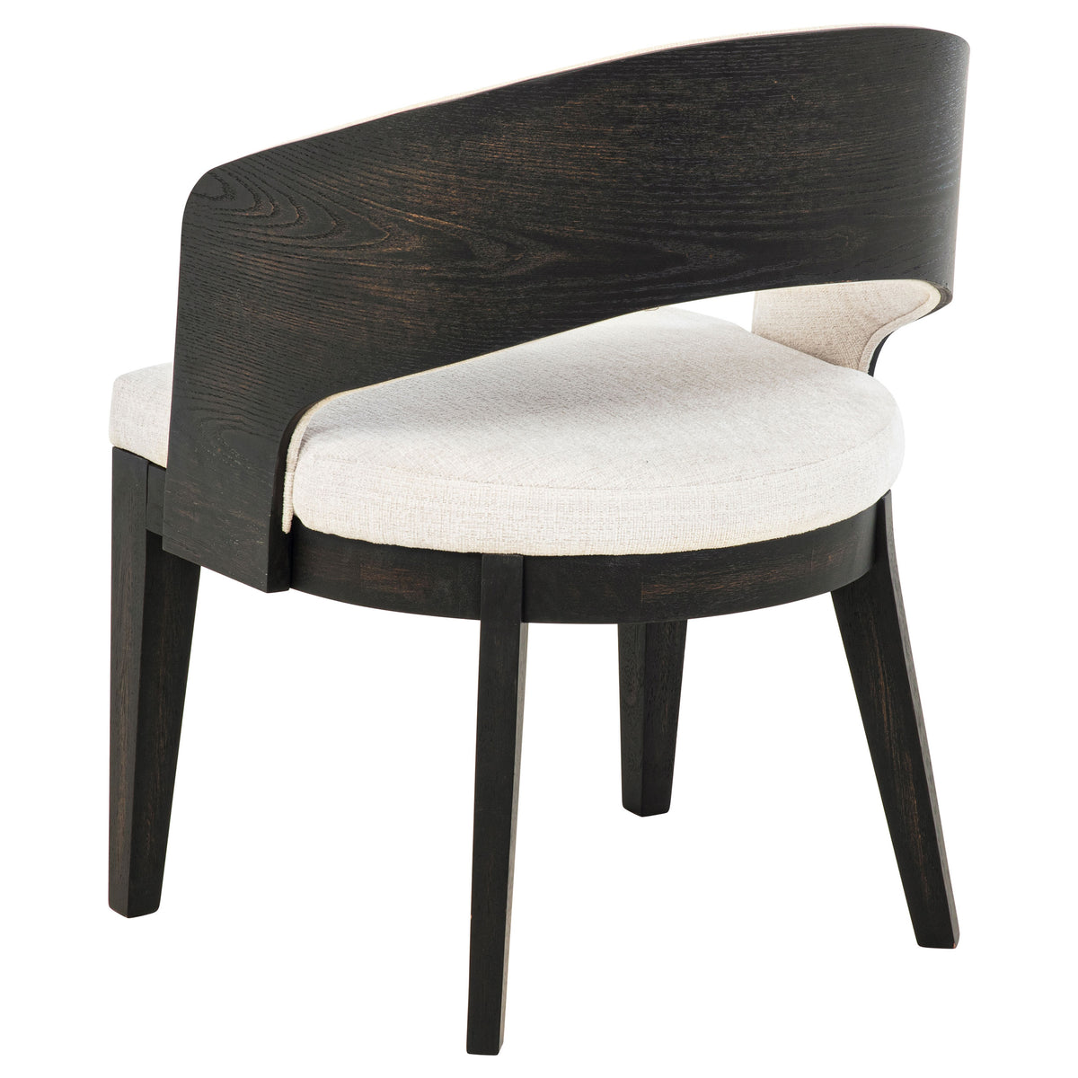 Leandro 5-piece Round Dining Table Set Burnished Black