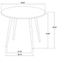 Andrews 5-piece Round Counter Height Dining Set Light Ash