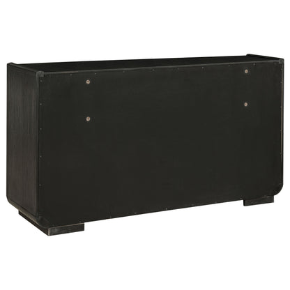 Leandro 4-piece Eastern King Bedroom Set Burnished Black