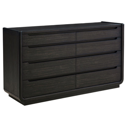 Leandro 5-piece Queen Bedroom Set Burnished Black