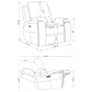 Brickston 3-piece Triple Power Reclining Sofa Set Grey