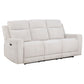 Kennett 2-piece Chenille Power Reclining Sofa Set Ivory