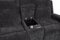 Kennett 2-piece Chenille Power Reclining Sofa Set Dark Grey