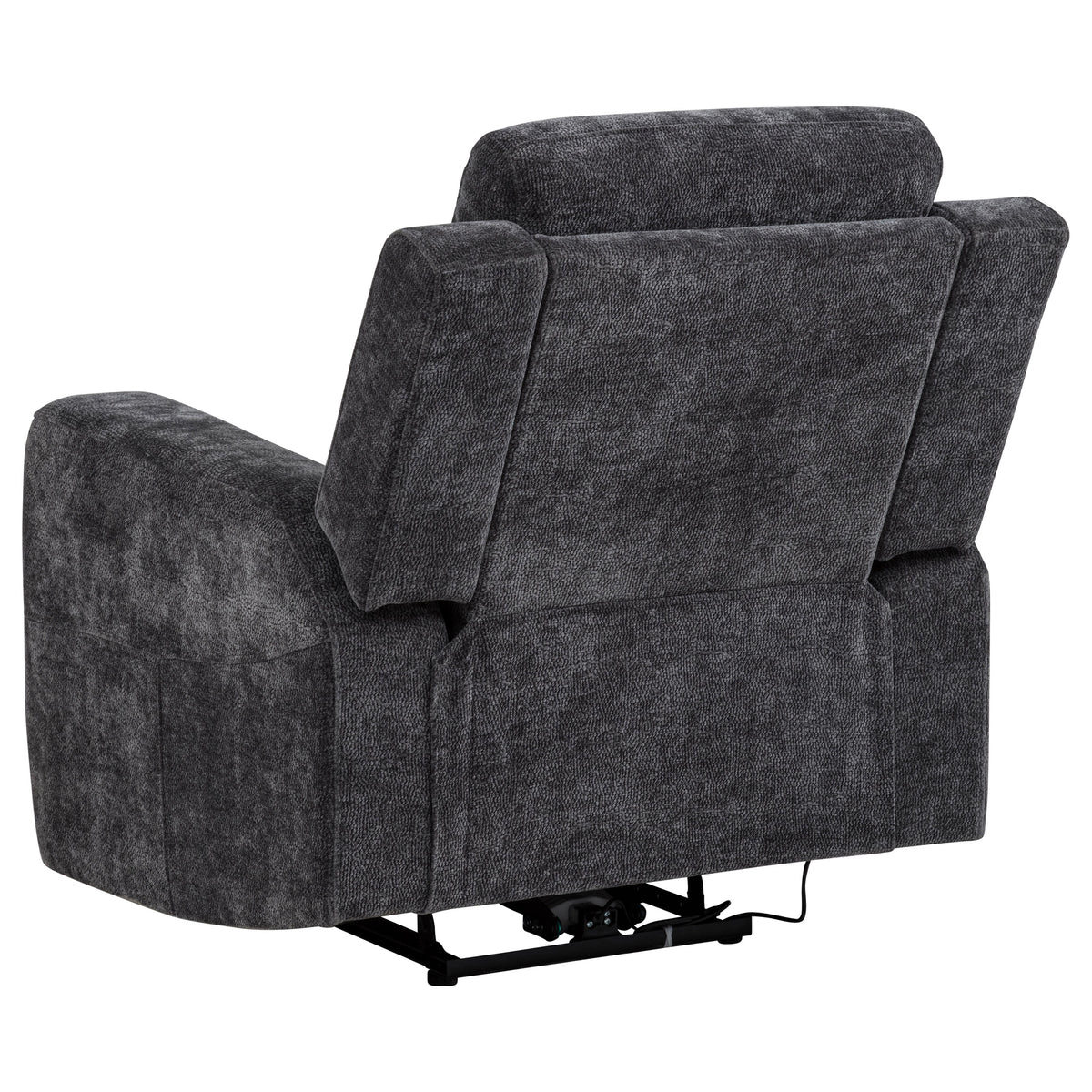 Kennett 3-piece Chenille Power Reclining Sofa Set Dark Grey