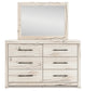 Lawroy Queen Panel Storage Bed with Mirrored Dresser, Chest and Nightstand