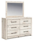 Lawroy Full Panel Storage Bed with Mirrored Dresser, Chest and Nightstand