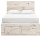 Lawroy Full Panel Storage Bed with Mirrored Dresser, Chest and Nightstand