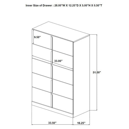 Ines 5-piece Queen Bedroom Set Grey and White High Gloss