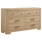 Arielle 5-piece Eastern King Bedroom Set Light Oak