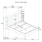 Arielle 4-piece Queen Bedroom Set Light Oak