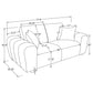 Burnett 4-piece Chenille Upholstered Sofa Set Burnt Orange