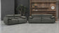 Buxton Top Grain Leather Upholstered Sofa Graphite