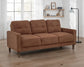 Bowen II Fabric Upholstered Track Arm Sofa Rust